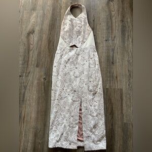 Manning Cartell Coral Label on Light Fabric